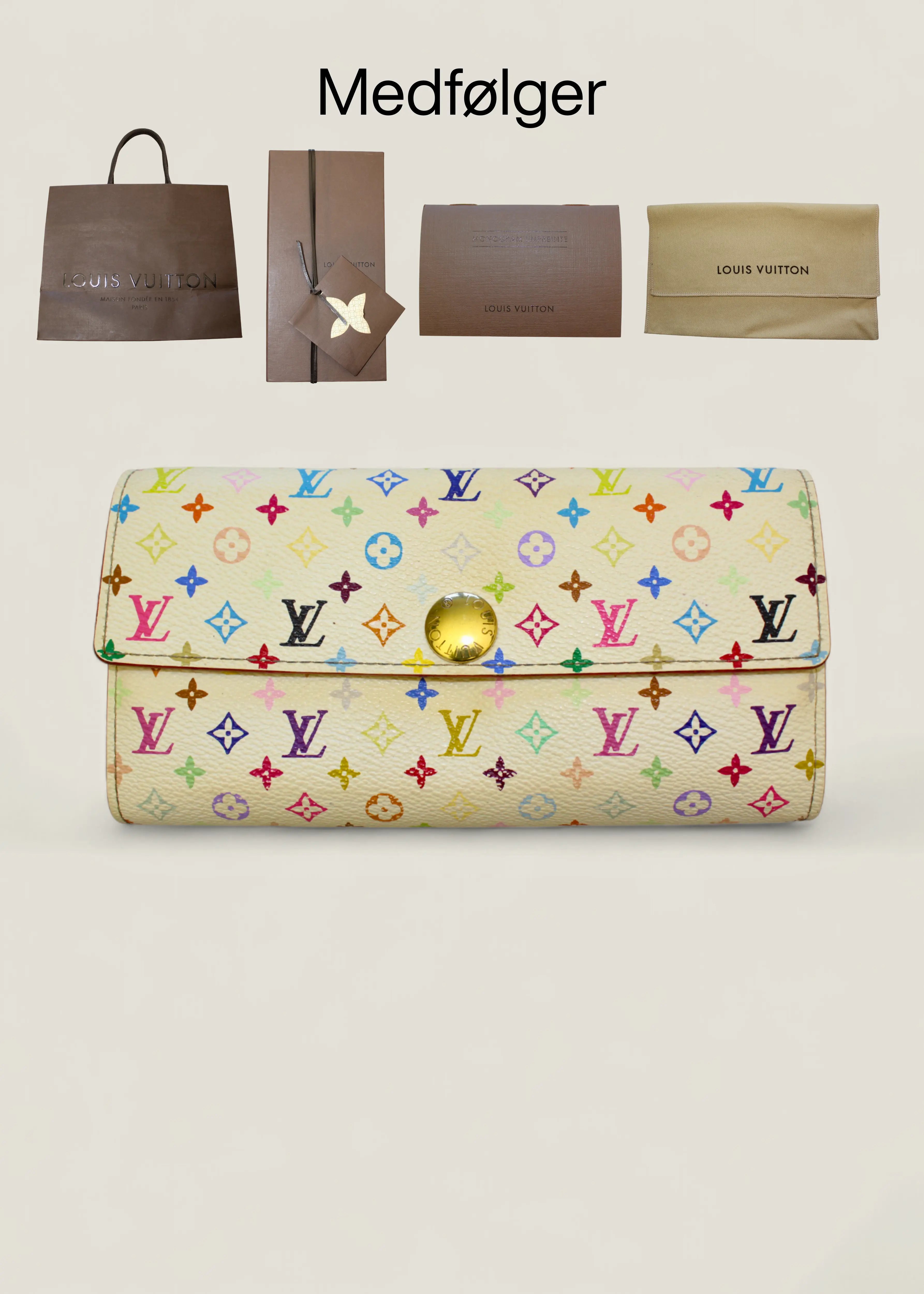 Preloved | Louis Vuitton Monogram x Takashi Murakami Multicolor Porte-Feuille Sarah Hvid Pung Louis Vuitton