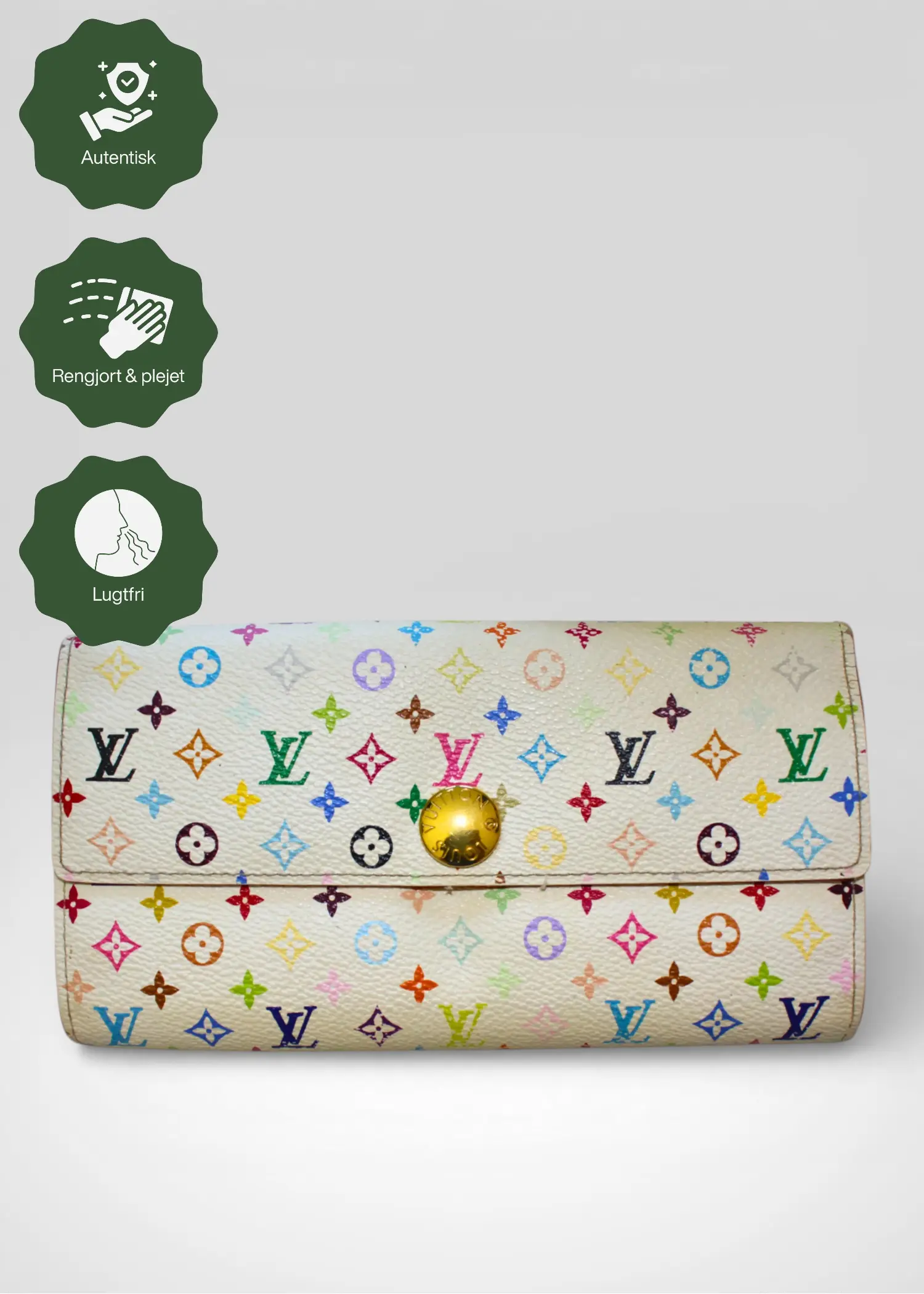 Preloved | Louis Vuitton Monogram x Takashi Murakami Multicolor Porte-Feuille Sarah Hvid Pung Louis Vuitton