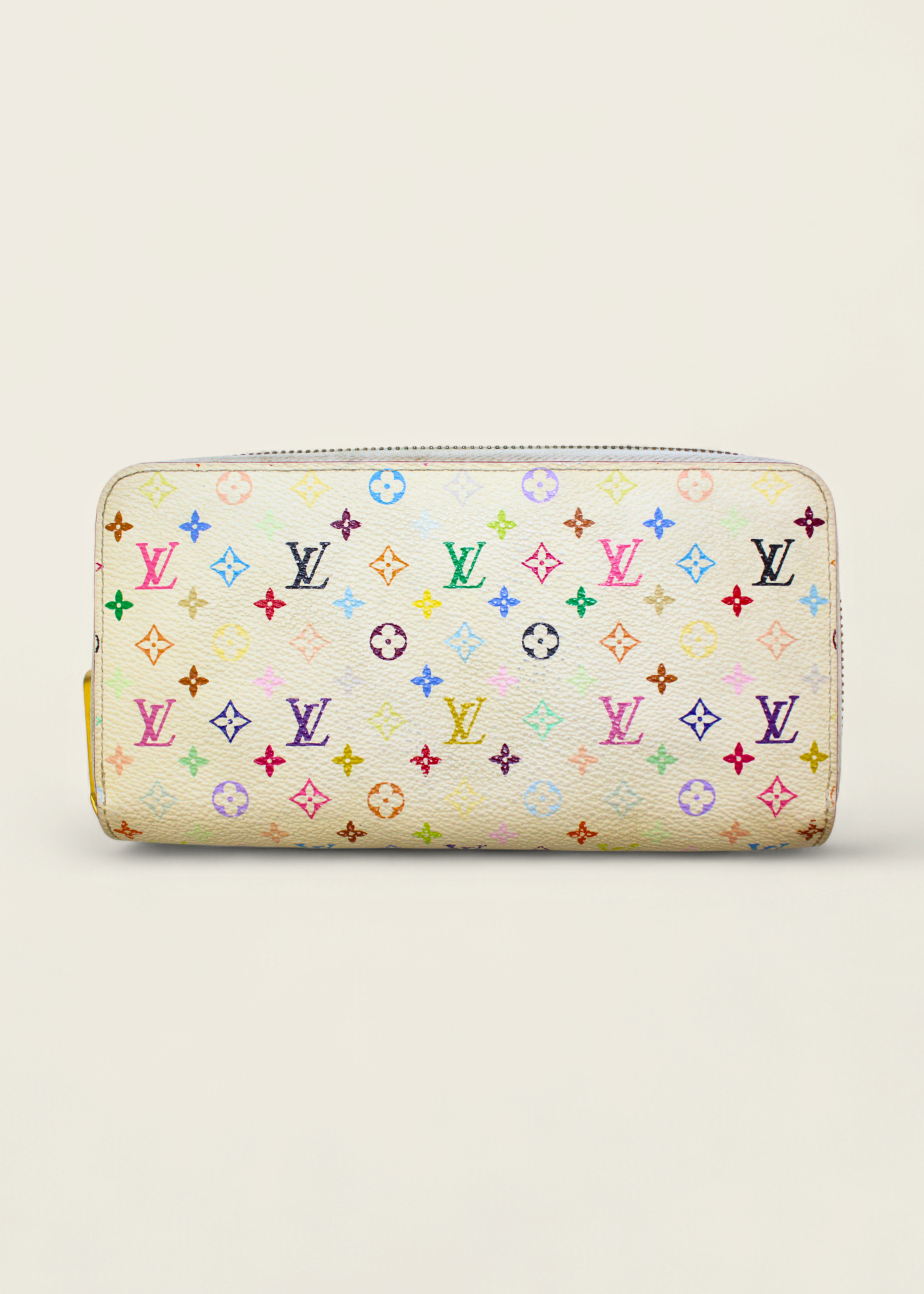 Preloved | Louis Vuitton Monogram x Takashi Murakami Multicolor Zippy Hvid Pung