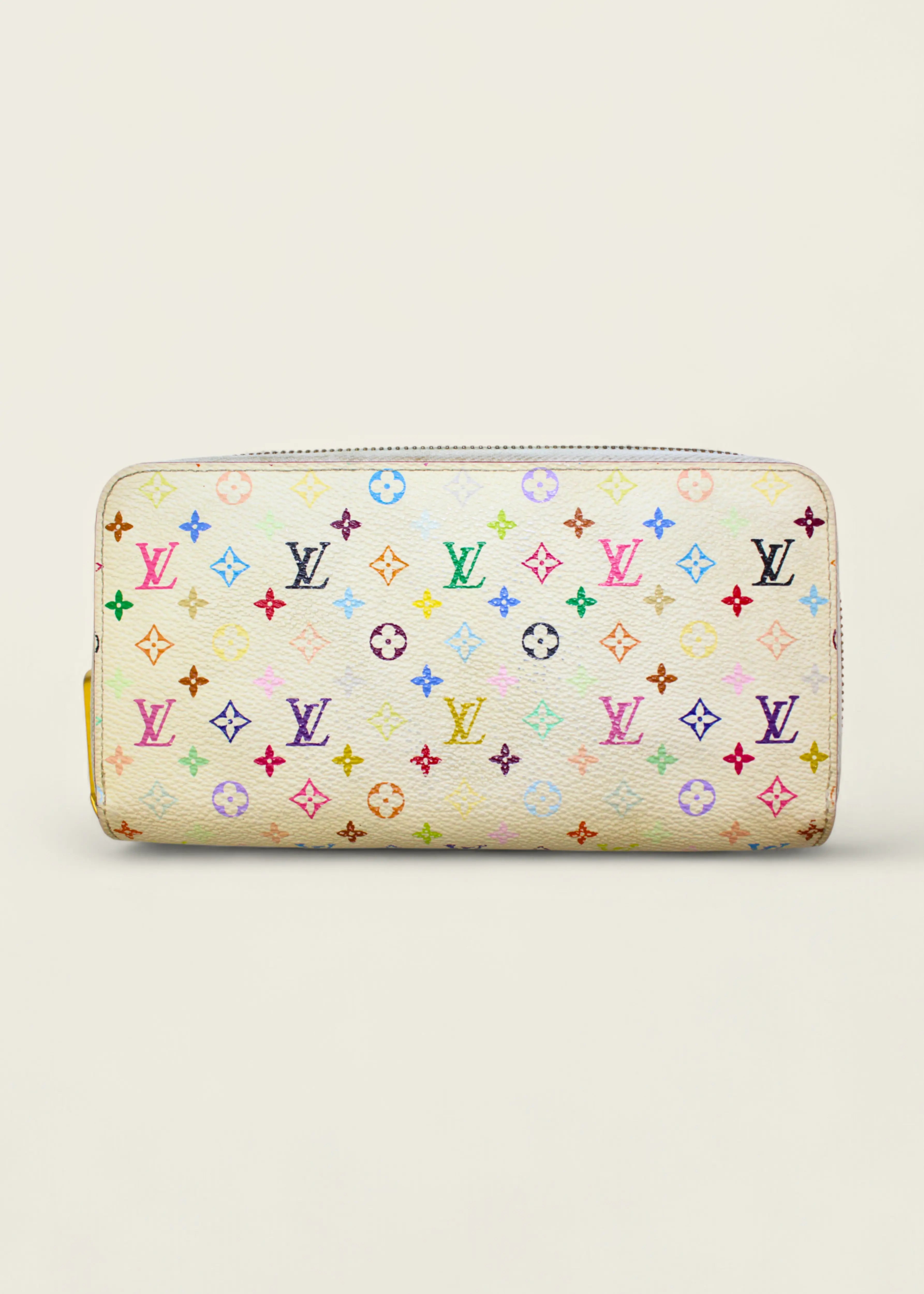 Preloved | Louis Vuitton Monogram x Takashi Murakami Multicolor Zippy Hvid Pung Louis Vuitton