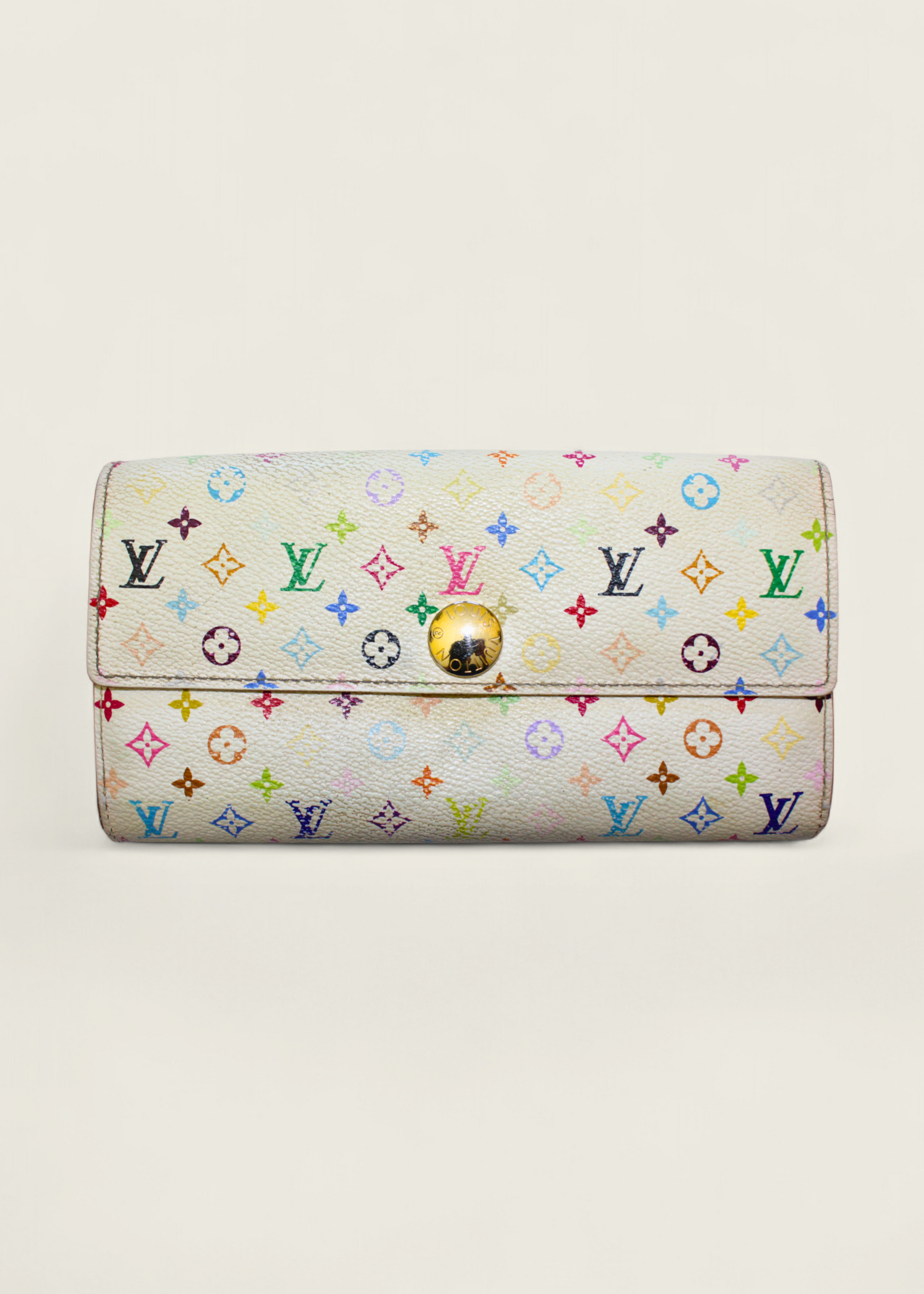 Preloved | Louis Vuitton Monogram x Takashi Murakami Multicolor Porte-Feuille Sarah Hvid Pung
