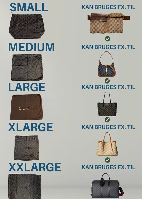 Preloved | GUCCI Dustbag Original | Flere Størrelser Gucci