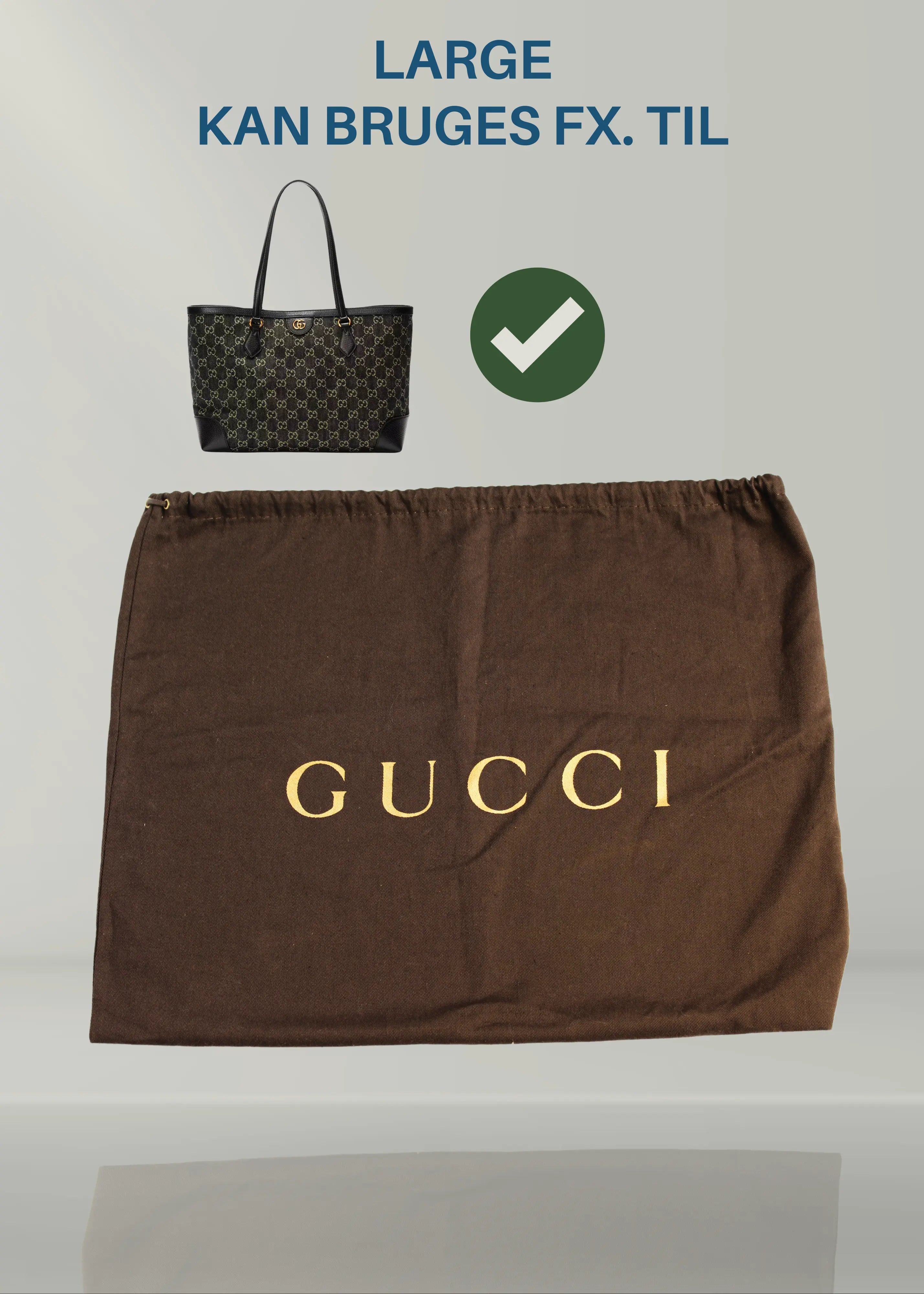 Preloved | GUCCI Dustbag Original | Flere Størrelser Gucci