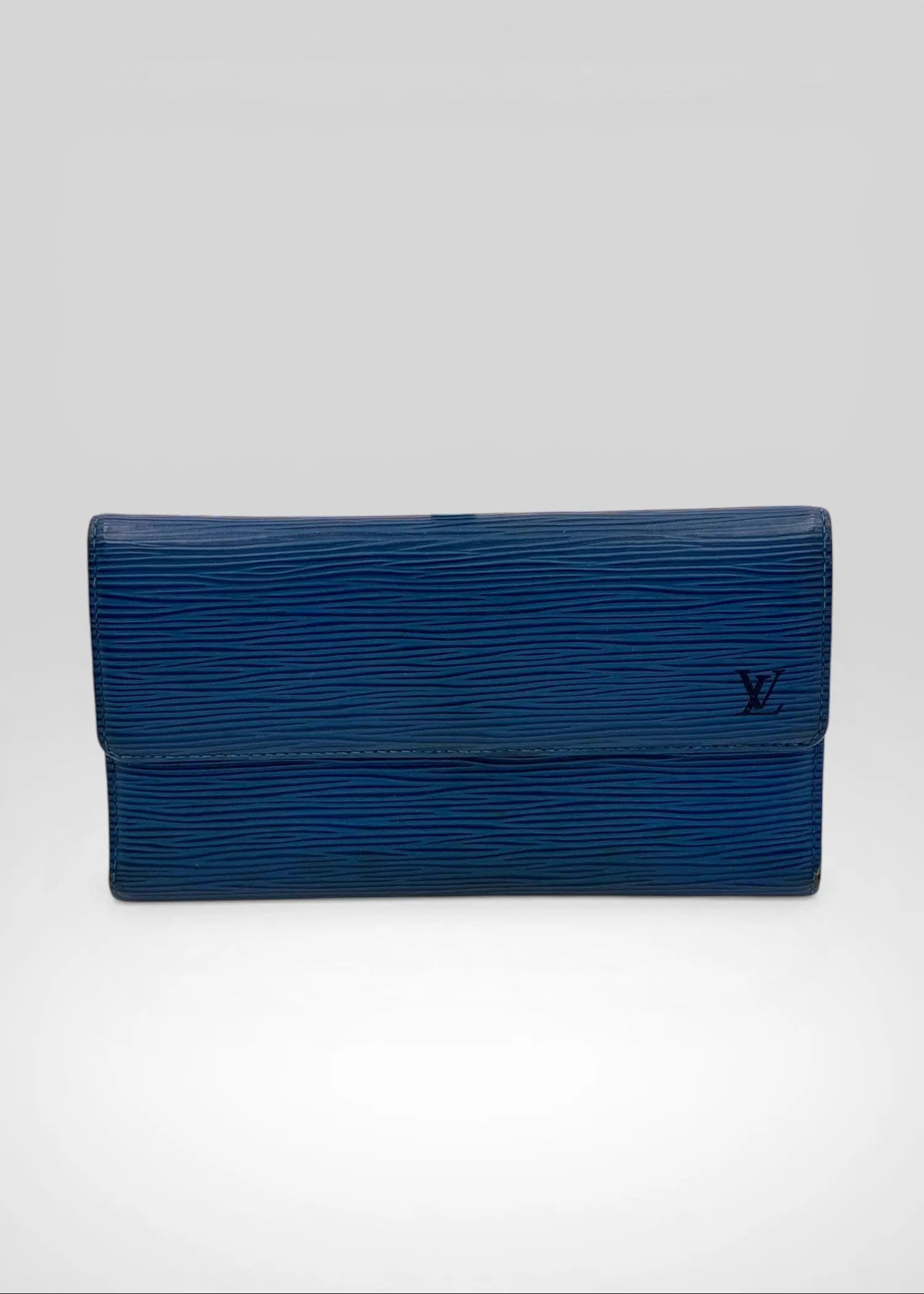 Preloved | Louis Vuitton Porto Tresor International Wallet i Blåt Epi Læder Louis Vuitton