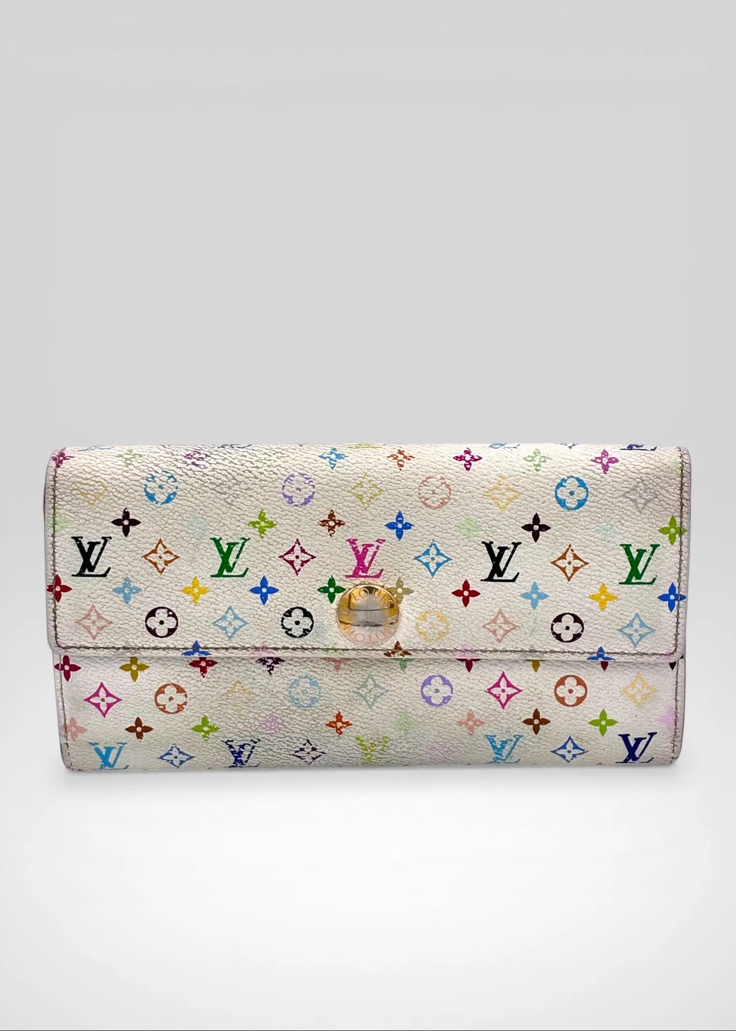Preloved | Louis Vuitton Monogram x Takashi Murakami Multicolor Porte-Feuille Sarah Hvid Pung Louis Vuitton