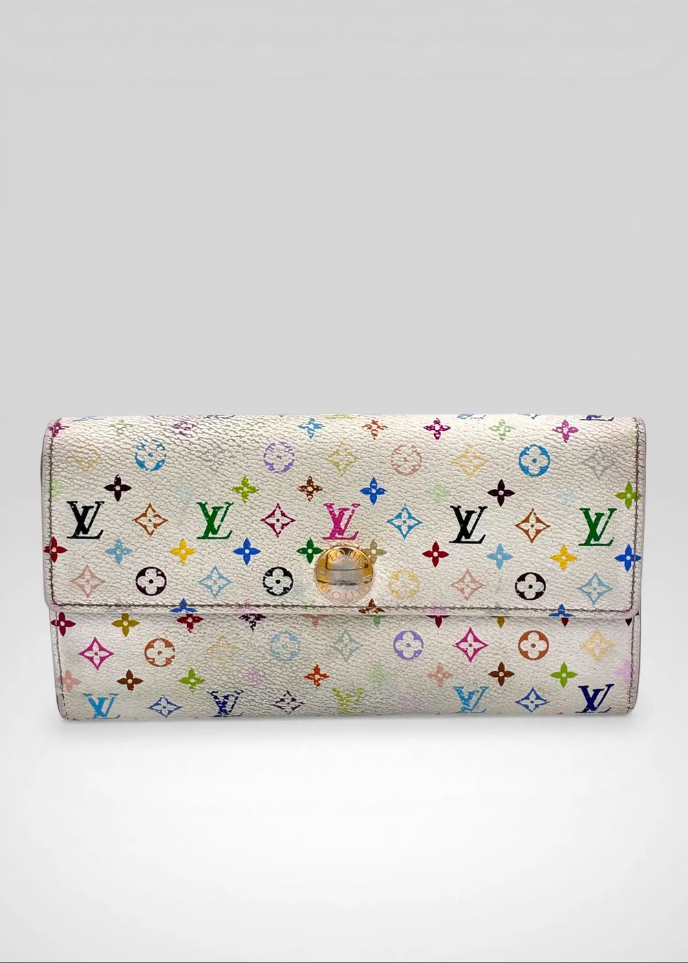 Preloved | Louis Vuitton Monogram x Takashi Murakami Multicolor Porte-Feuille Sarah Hvid Pung Louis Vuitton