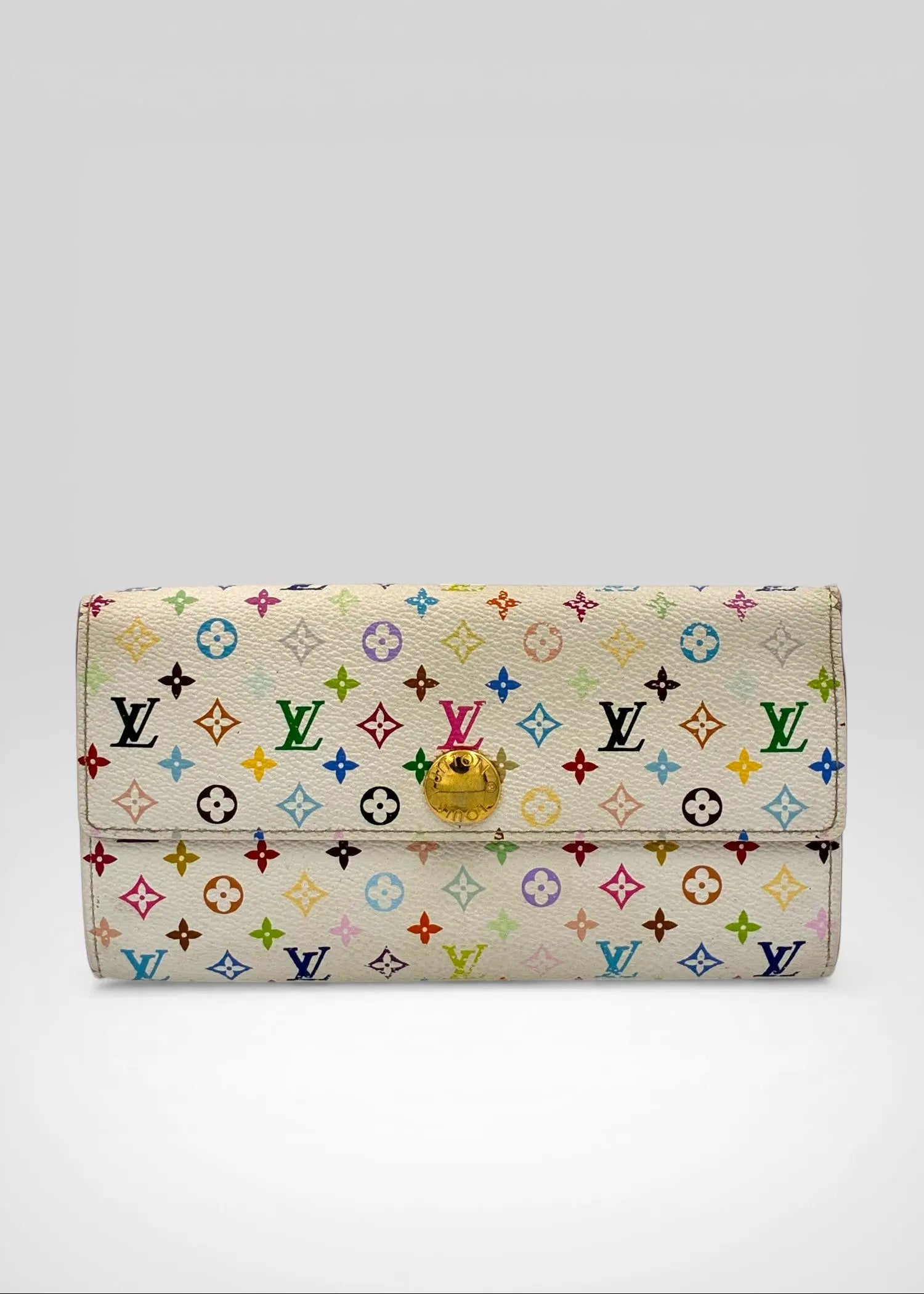 Preloved | Louis Vuitton Monogram x Takashi Murakami Multicolor Porte-Feuille Sarah Hvid Pung Louis Vuitton