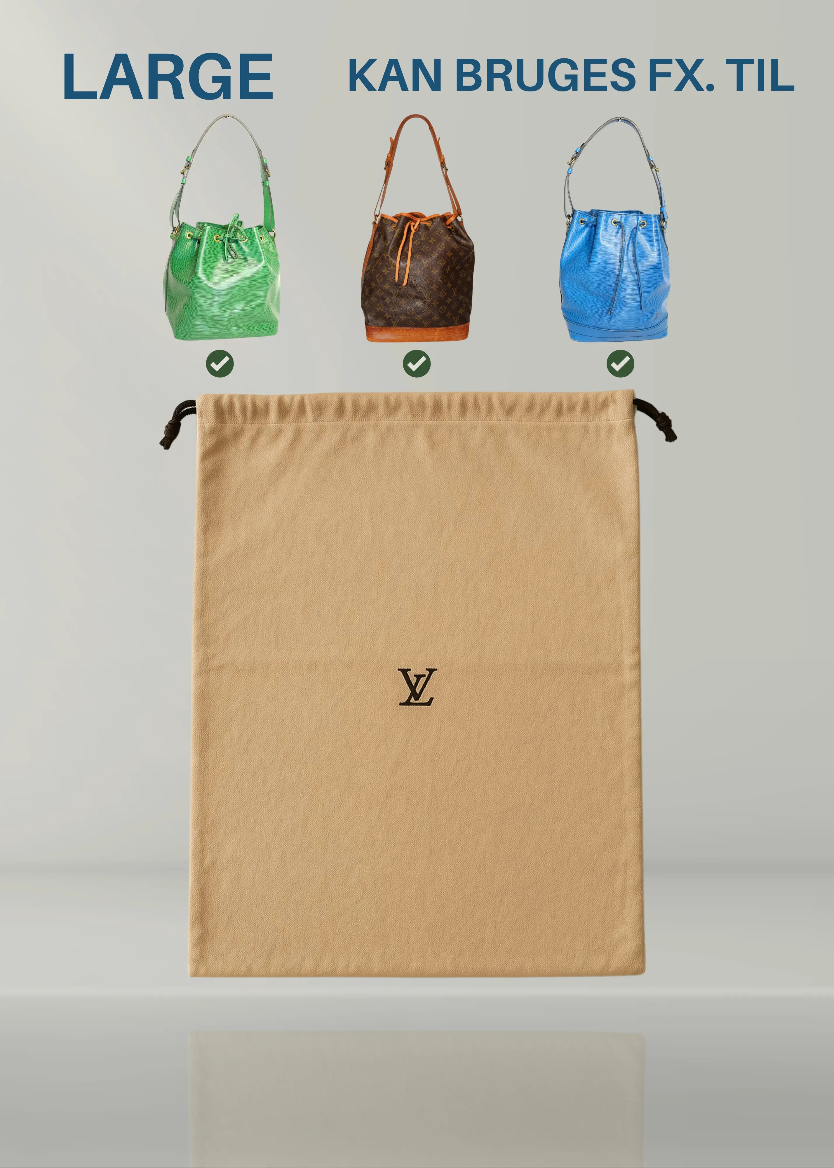 Preloved | LOUIS VUITTON Dustbag Original | Flere Størrelser Louis Vuitton