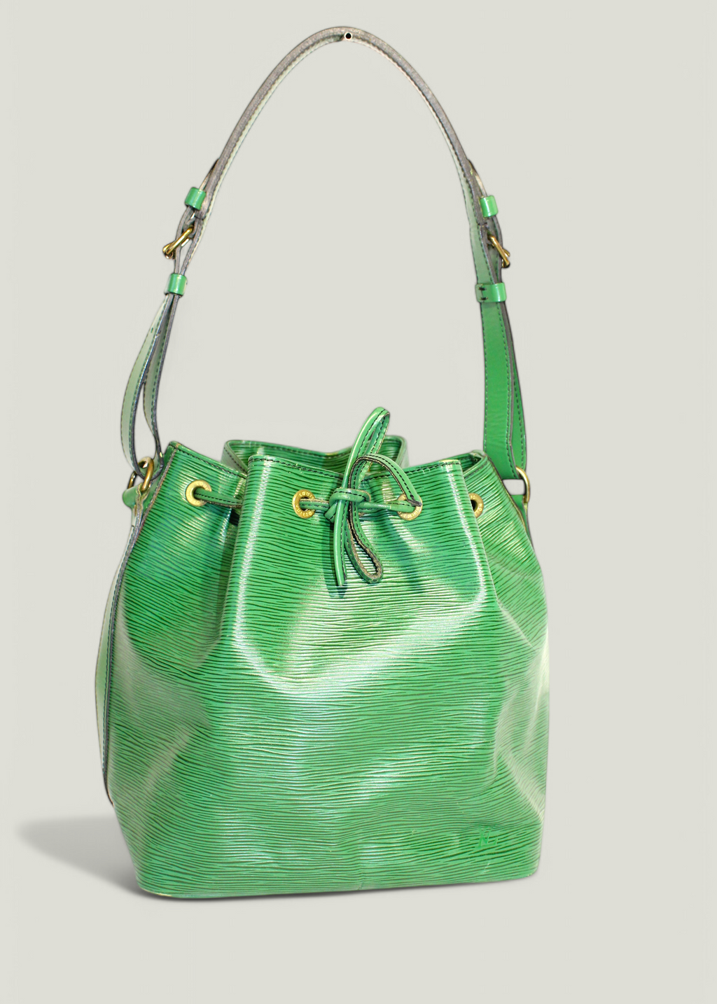 louis vuitton petit noe epi grøn skuldertaske lille 