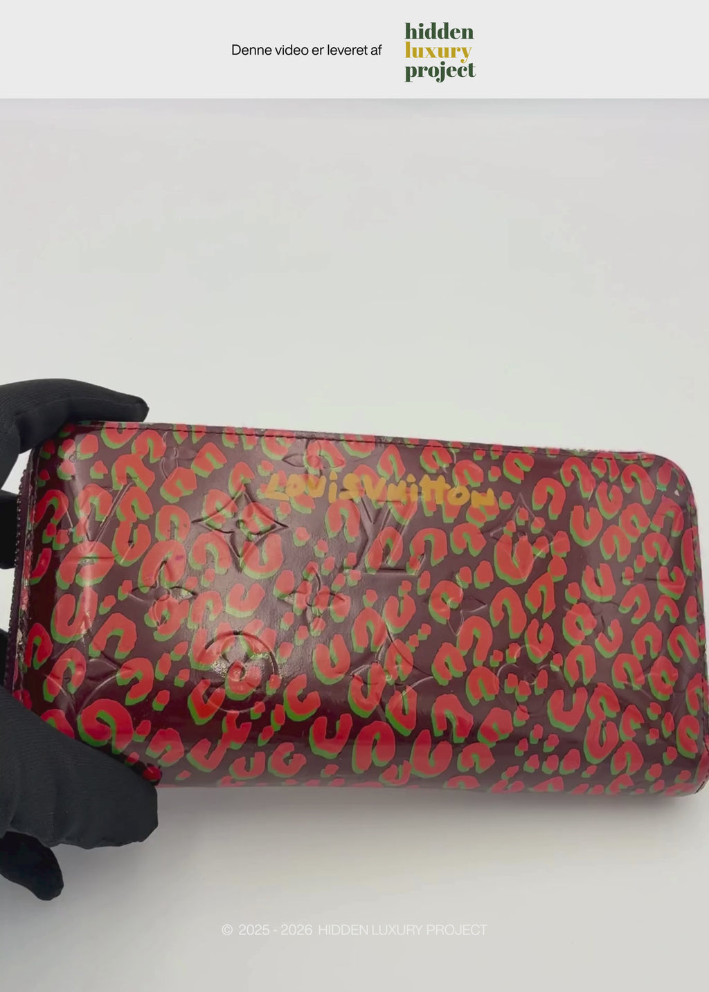 Preloved | Louis Vuitton Zippy Wallet i Vernis Leopard Rouge