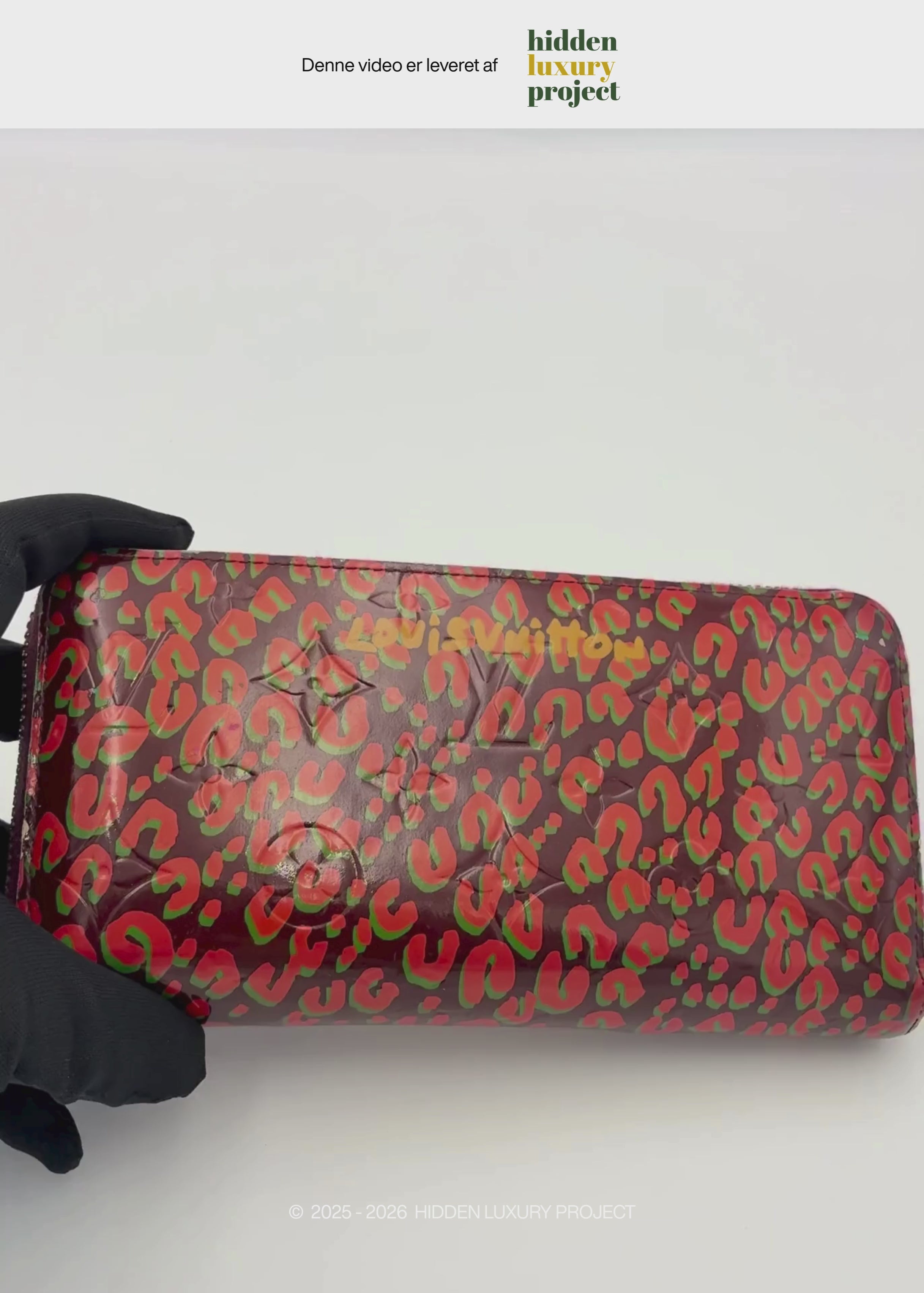 Preloved | Louis Vuitton Zippy Wallet i Vernis Leopard Rouge