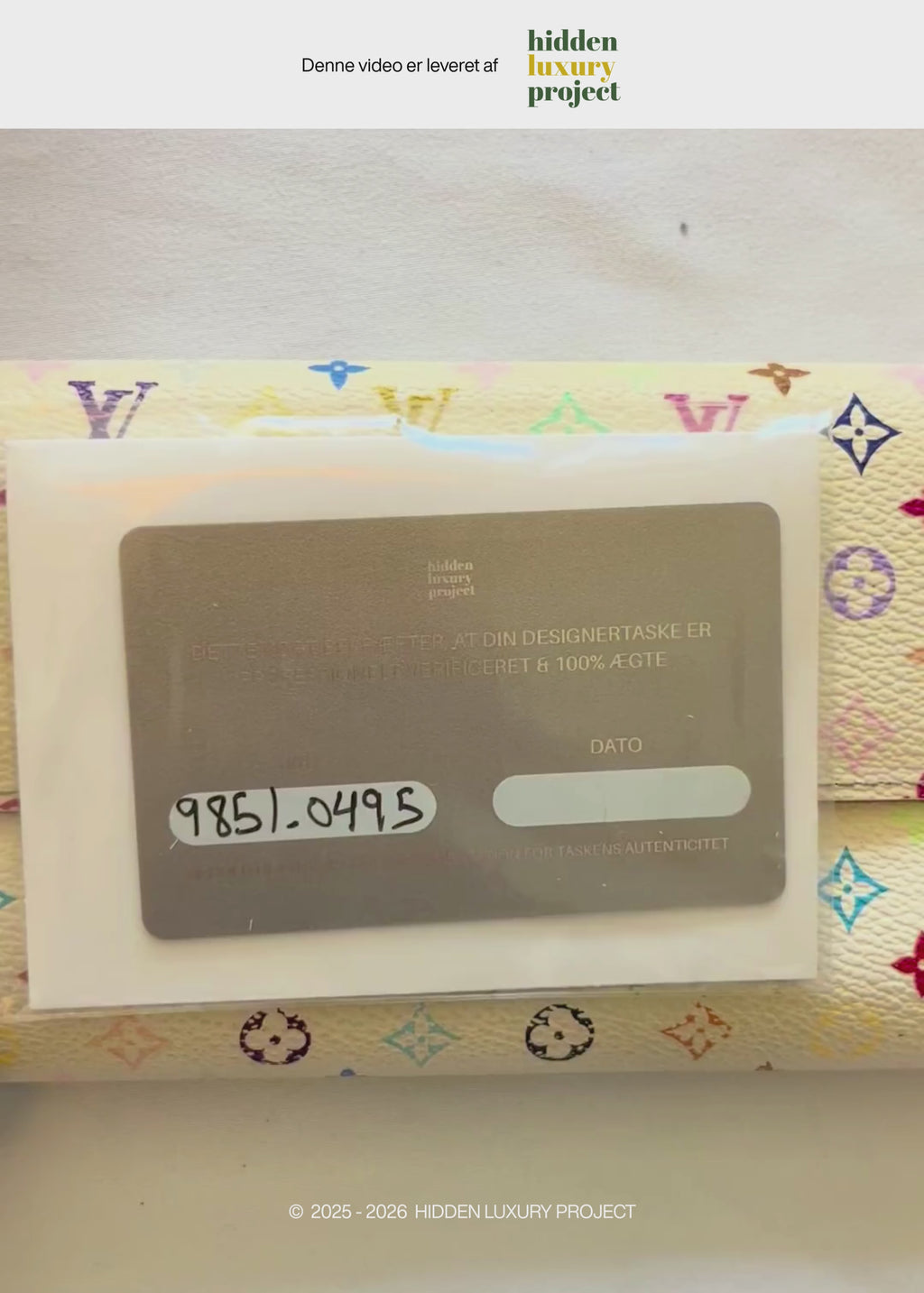 Preloved | Louis Vuitton Monogram x Takashi Murakami Multicolor Porte-Feuille Sarah Hvid Pung