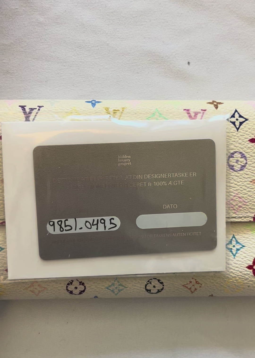 Preloved | Louis Vuitton Monogram x Takashi Murakami Multicolor Porte-Feuille Sarah Hvid Pung