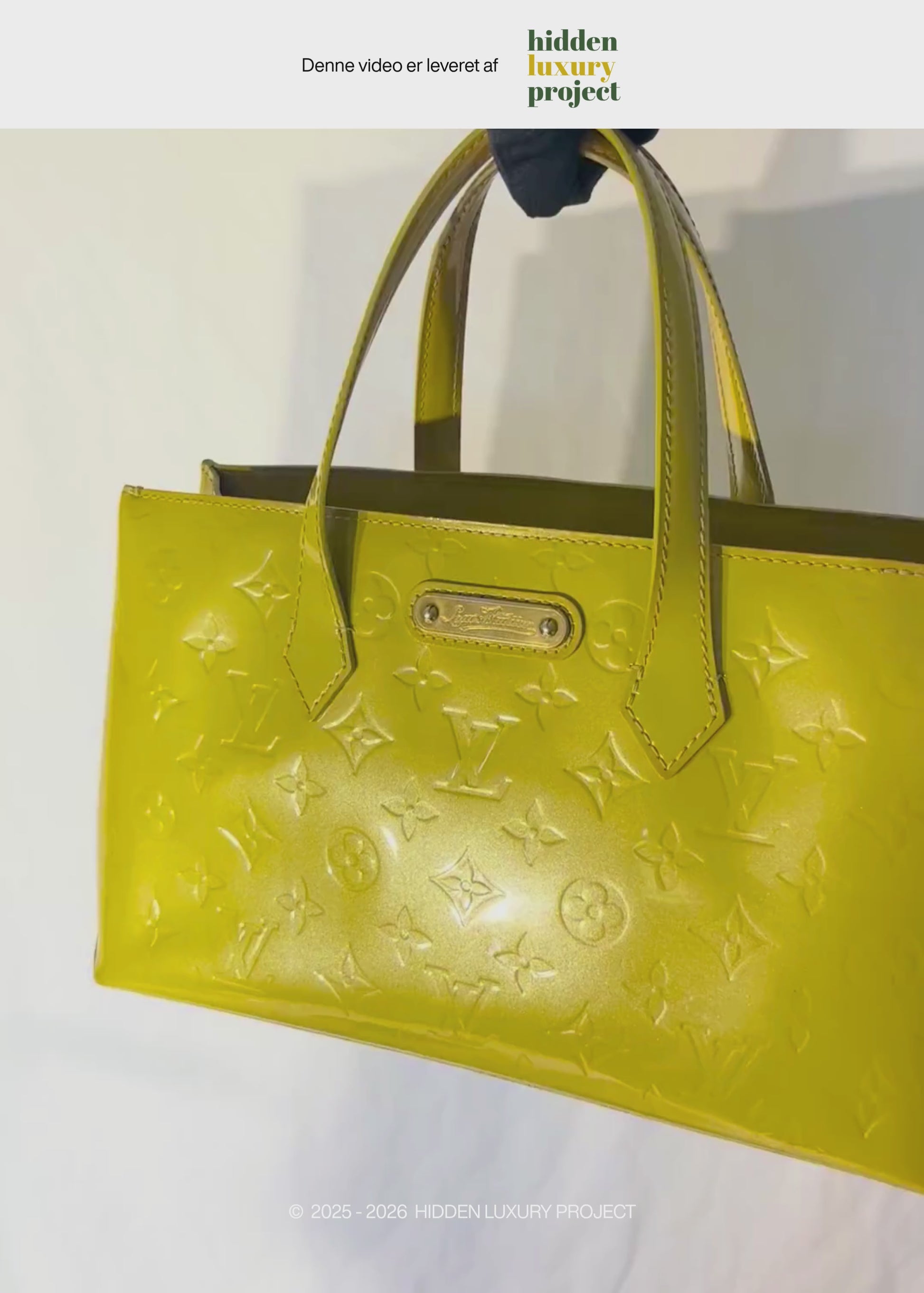 Preloved | Louis Vuitton Monogram Vernis Wilshire PM Totebag i Gul