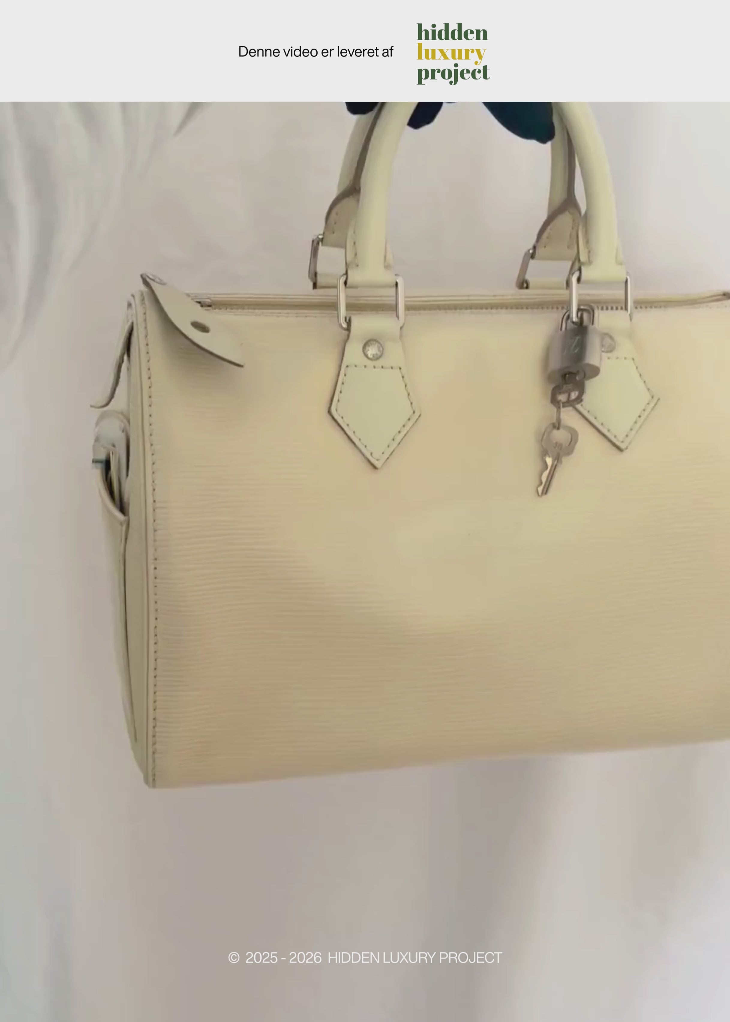 Preloved | Louis Vuitton Speedie 30 Håndtaske i Hvid Epi Læder