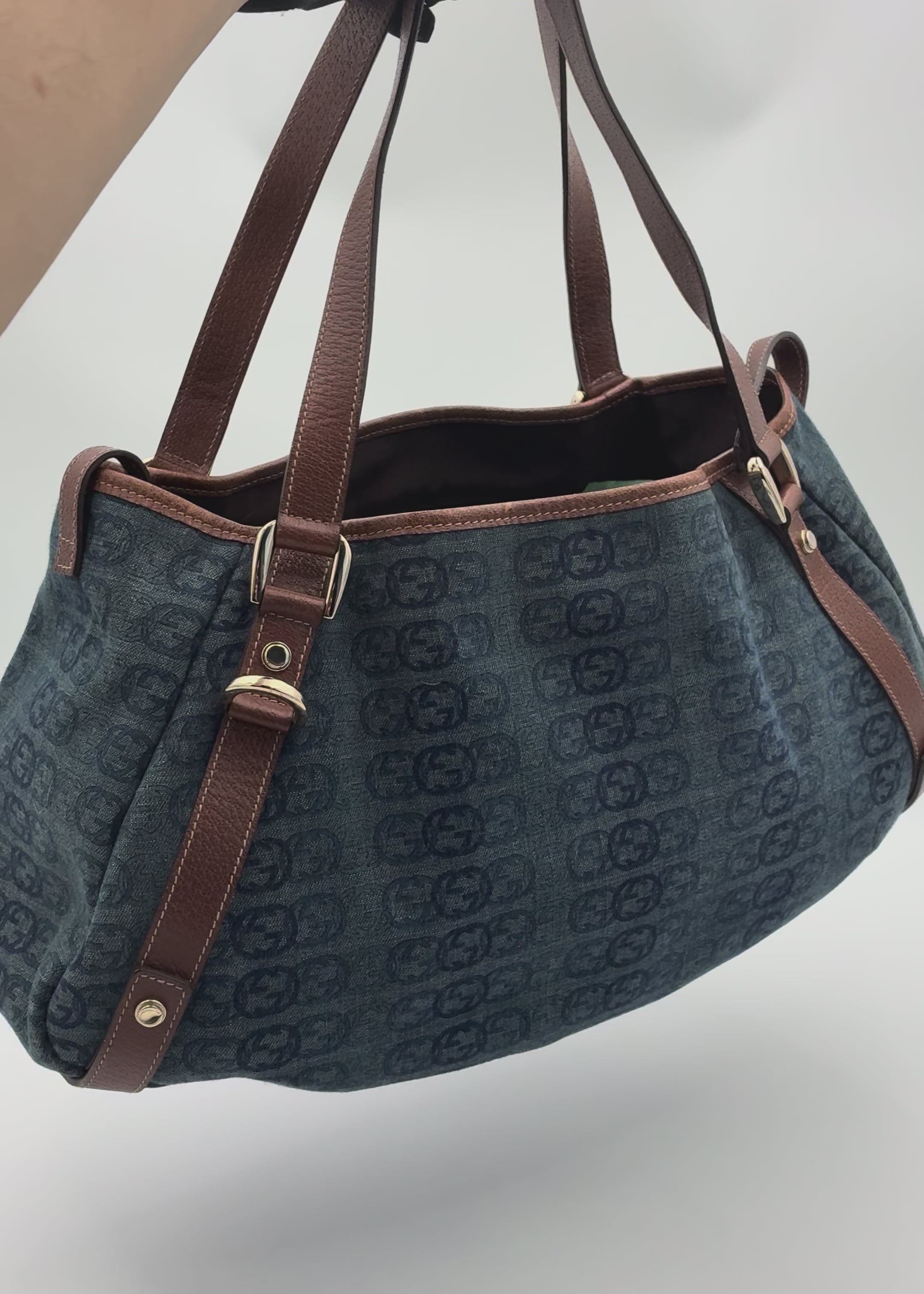 Preloved | Gucci GG Monogram Totebag i Denim