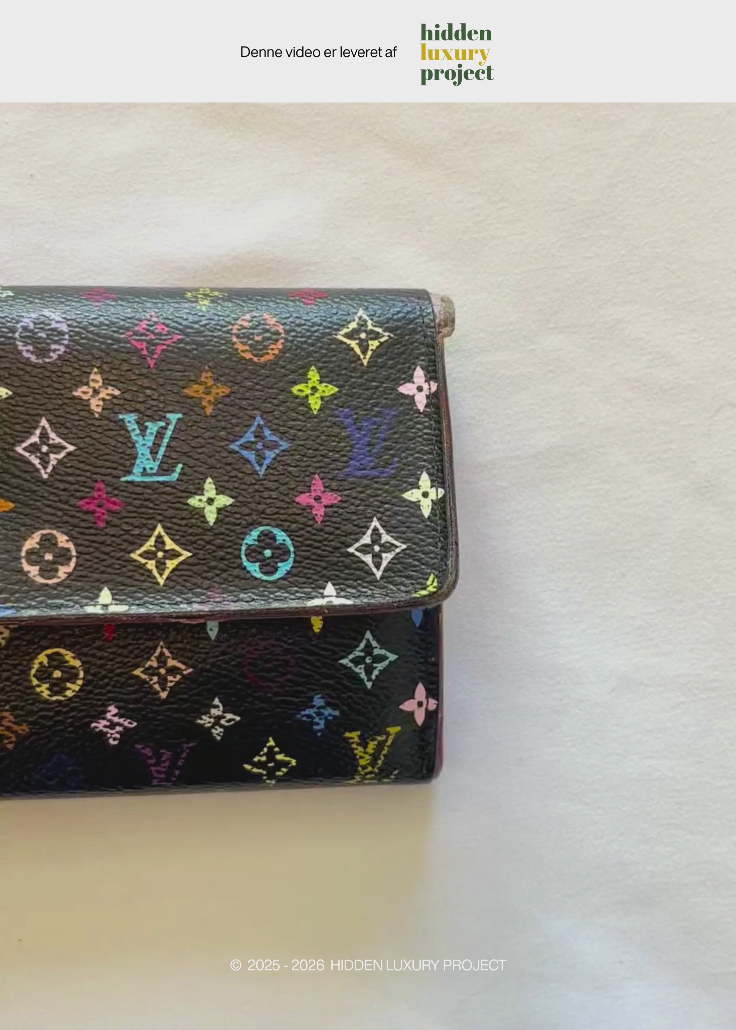 Preloved | Louis Vuitton Monogram x Takashi Murakami Multicolor Porte-Feuille Sarah Sort Pung