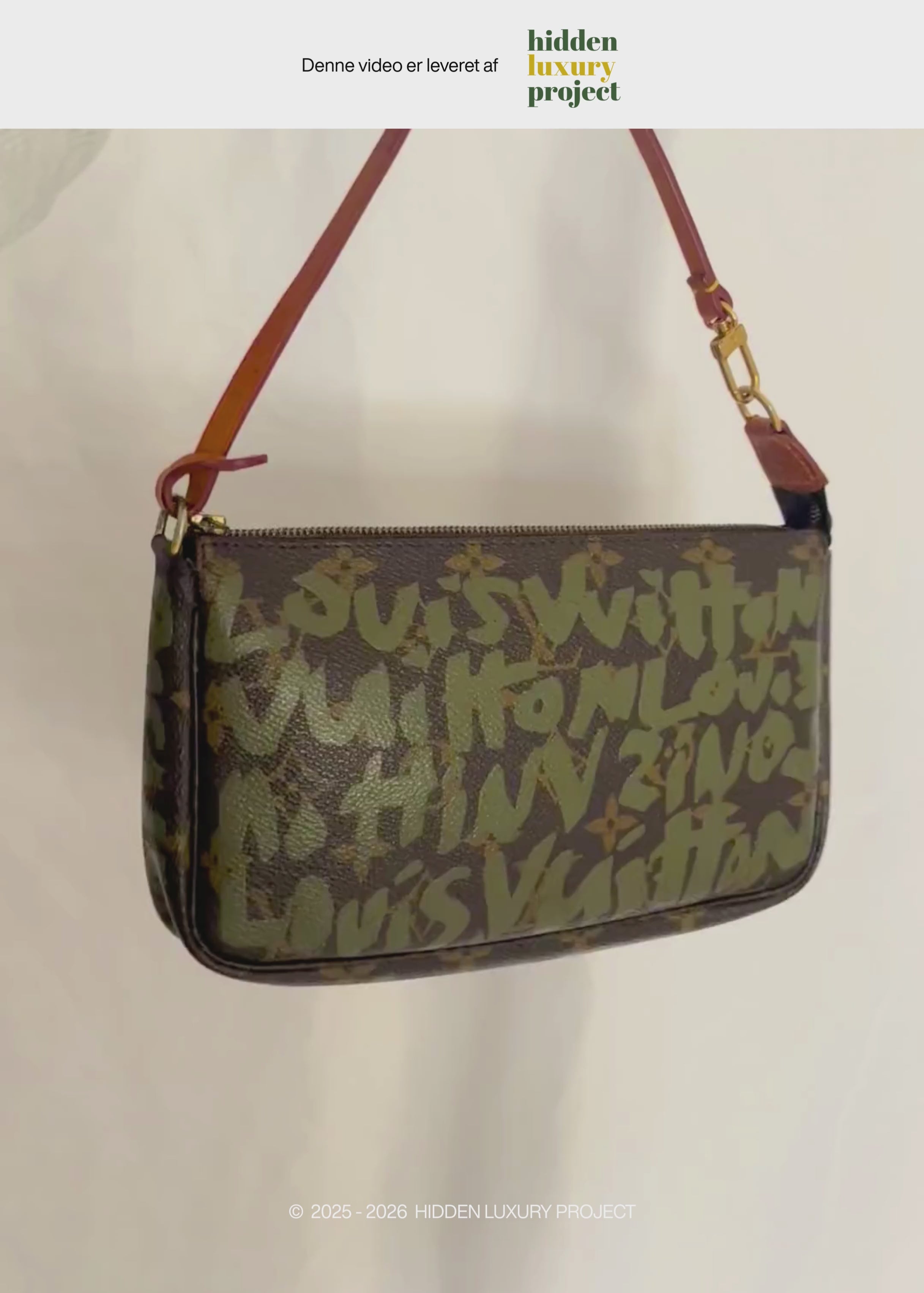 Preloved | Louis Vuitton x Stephen Sprouse Graffiti Pochette Accessoires i Khaki Monogram