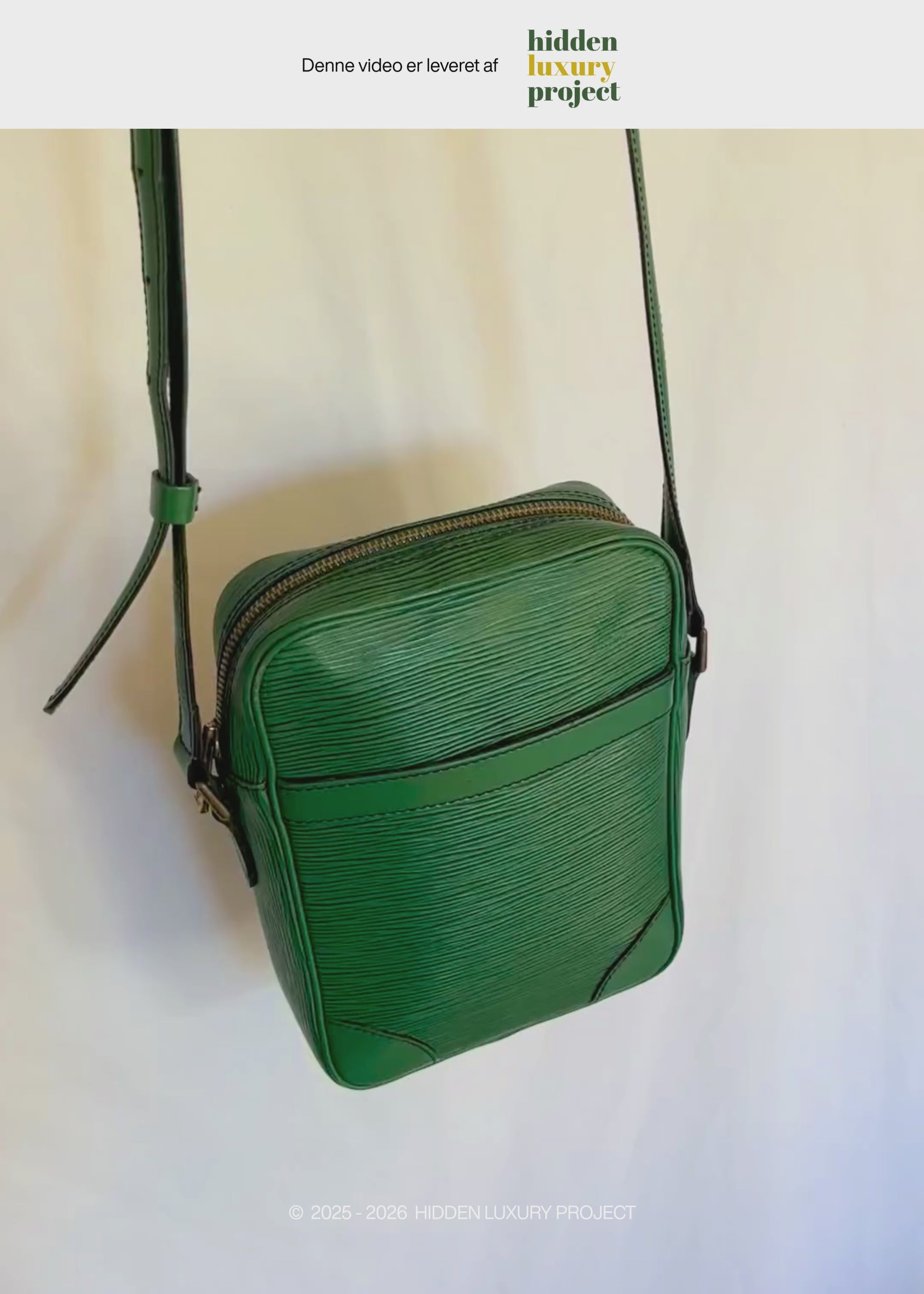 Preloved | Louis Vuitton Danube Crossbody i Grøn Epi Læder