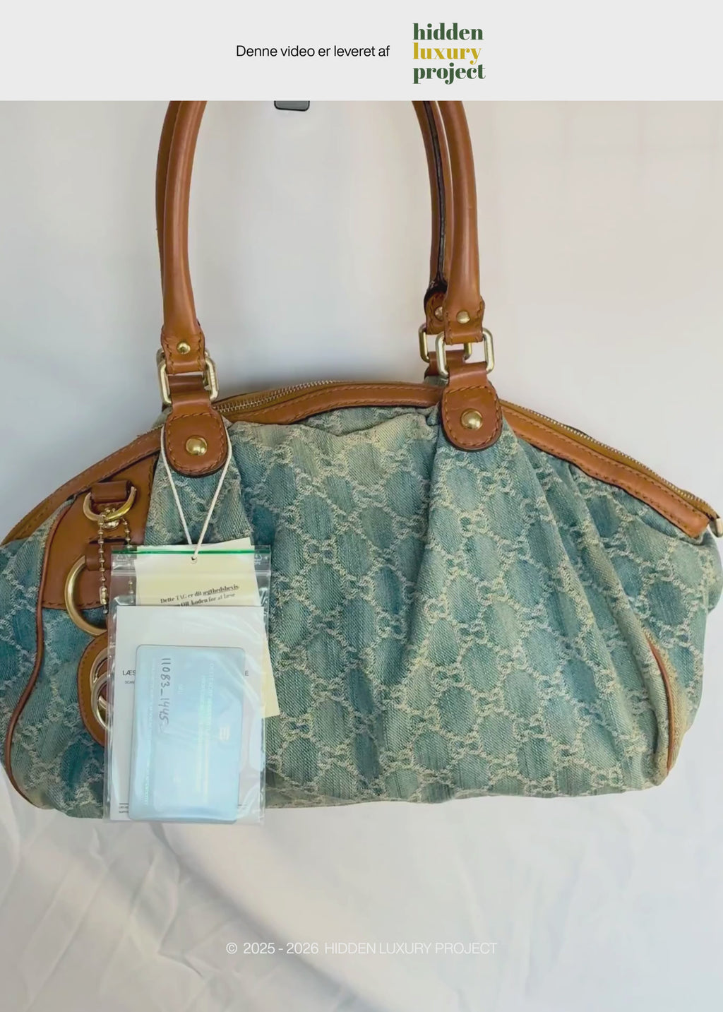 Preloved | Gucci GG Monogram Skuldertaske i Denim