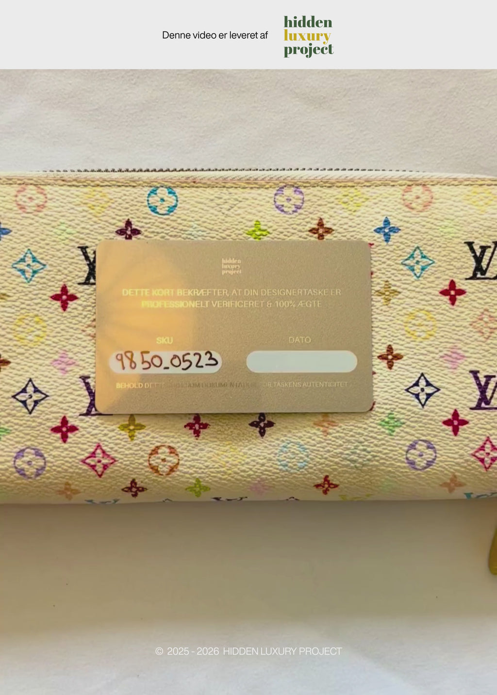Preloved | Louis Vuitton Monogram x Takashi Murakami Multicolor Zippy Hvid Pung