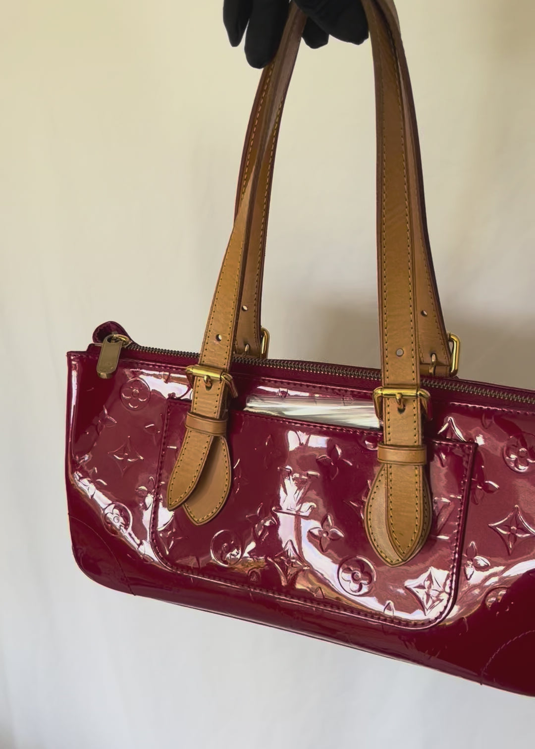 Preloved | Louis Vuitton Monogram Vernis Rosewood Avenue Håndtaske i Rød