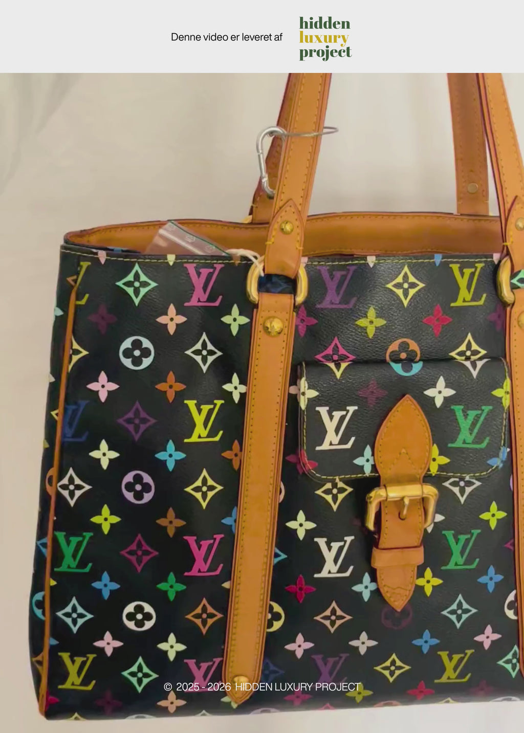 Preloved | Louis Vuitton x Takashi Murakami Ursula Totebag i Sort Multicolor Monogram