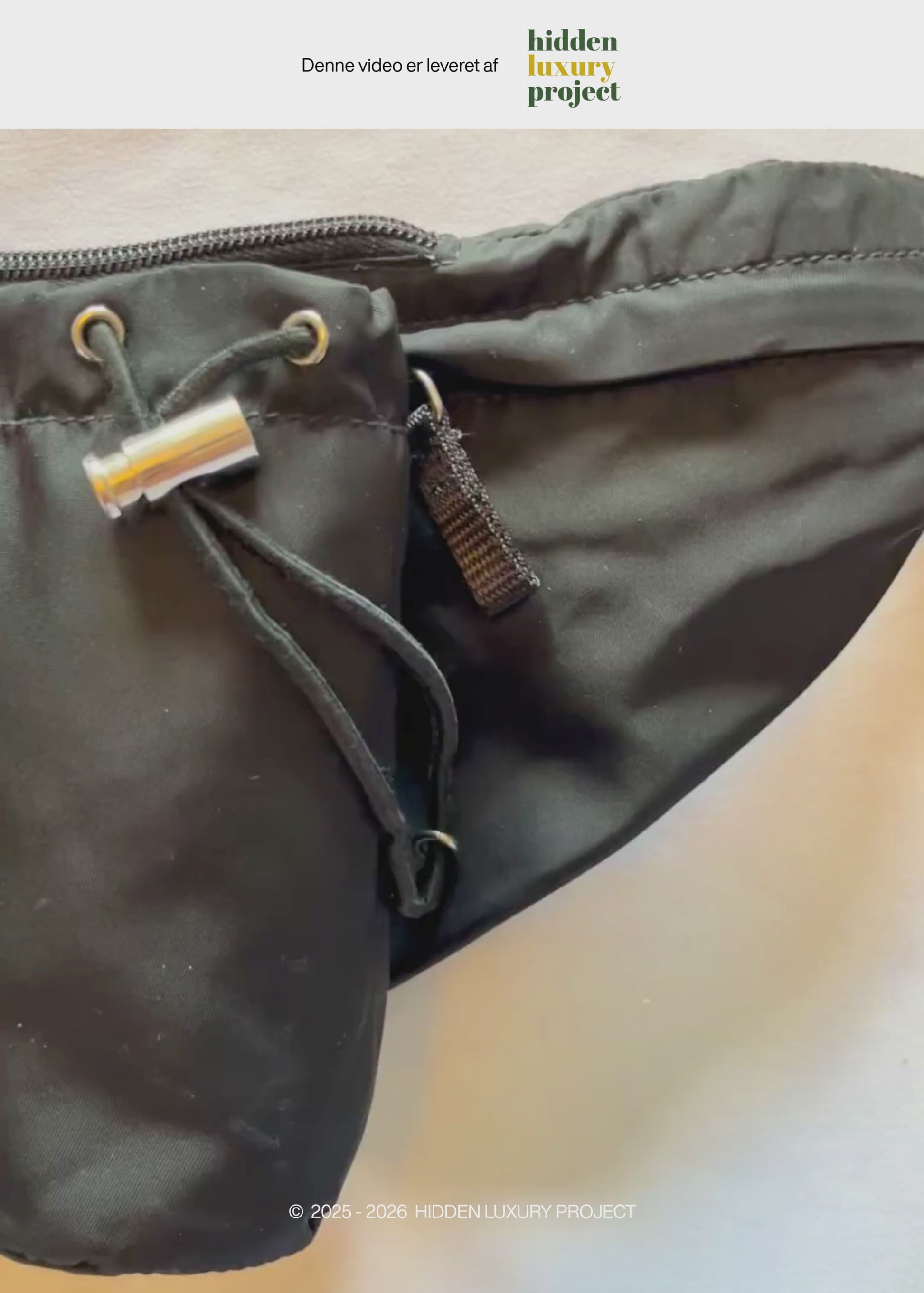 Preloved | Prada Tessuto Utility Bæltetaske i Sort Nylon