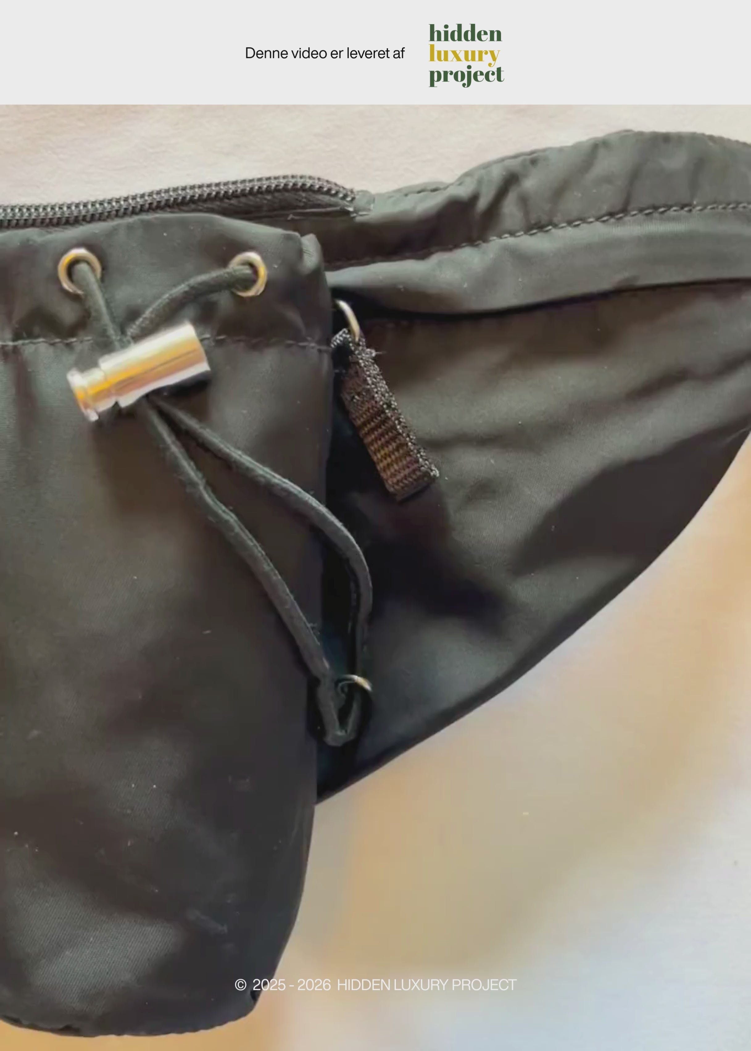 Preloved | Prada Tessuto Utility Bæltetaske i Sort Nylon