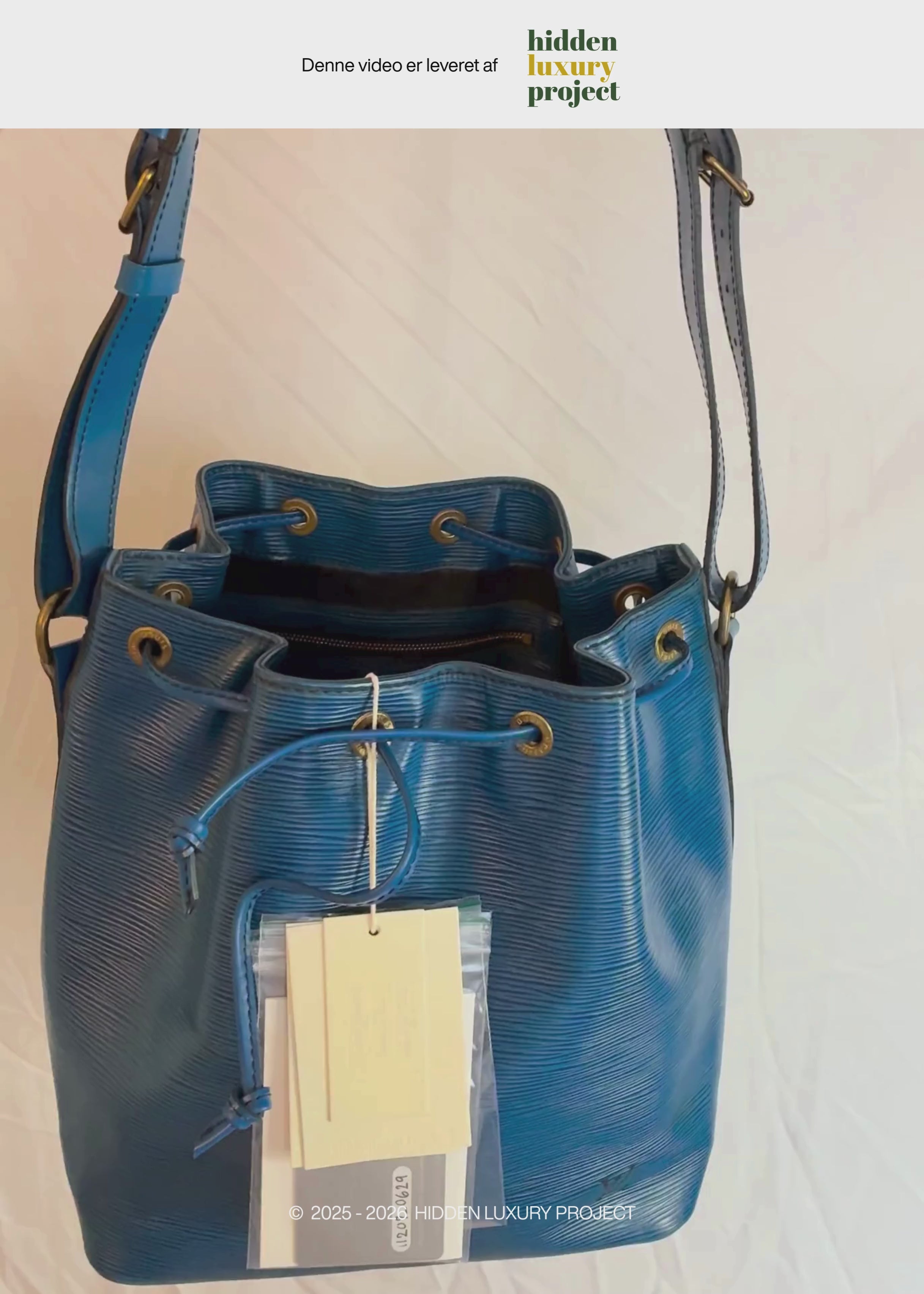 Preloved | Louis Vuitton Totebag Petit Noé Lille i Blå Epi Læder