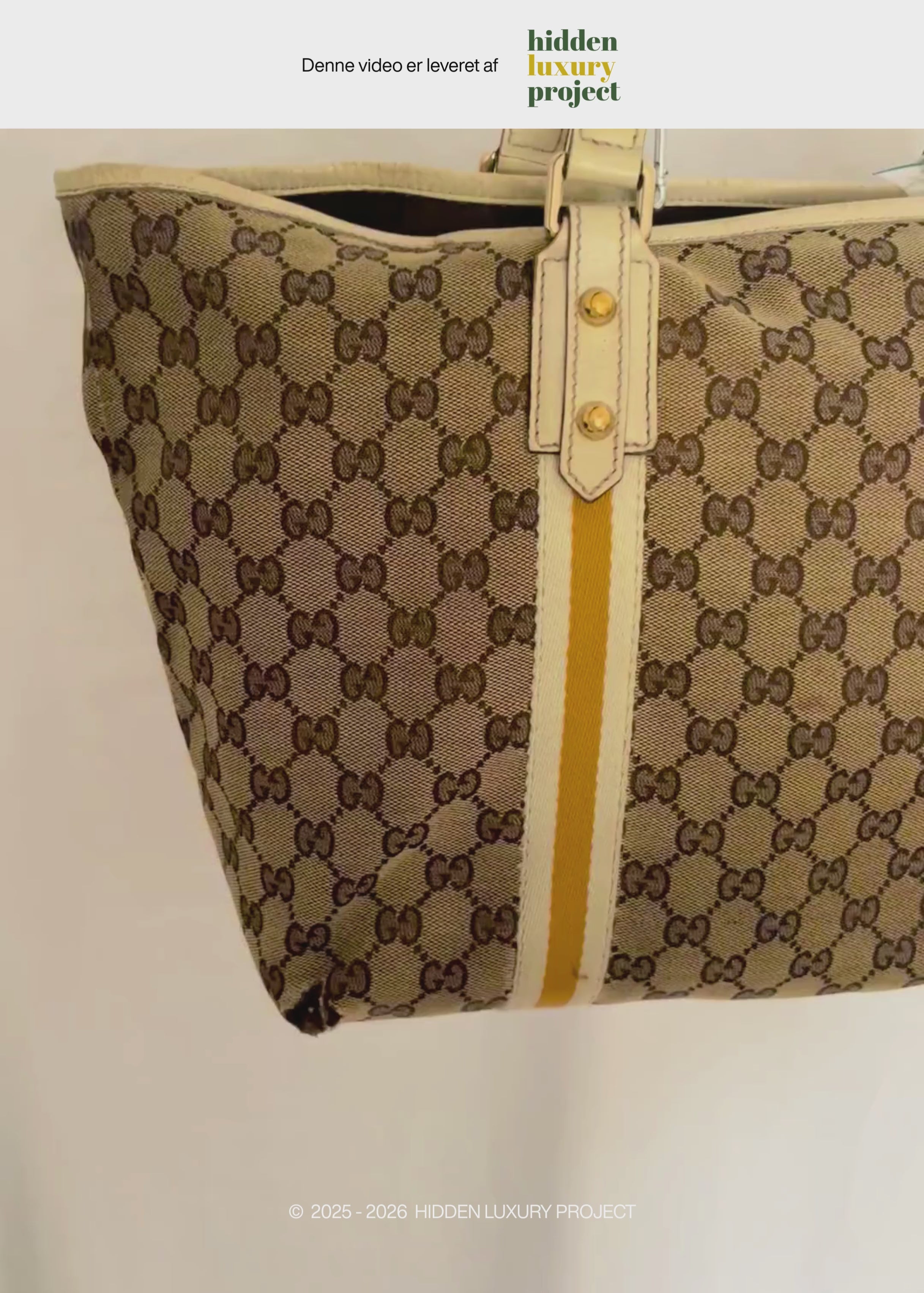 Preloved | Gucci Monogram Jolicoeur Totebag i GG Canvas