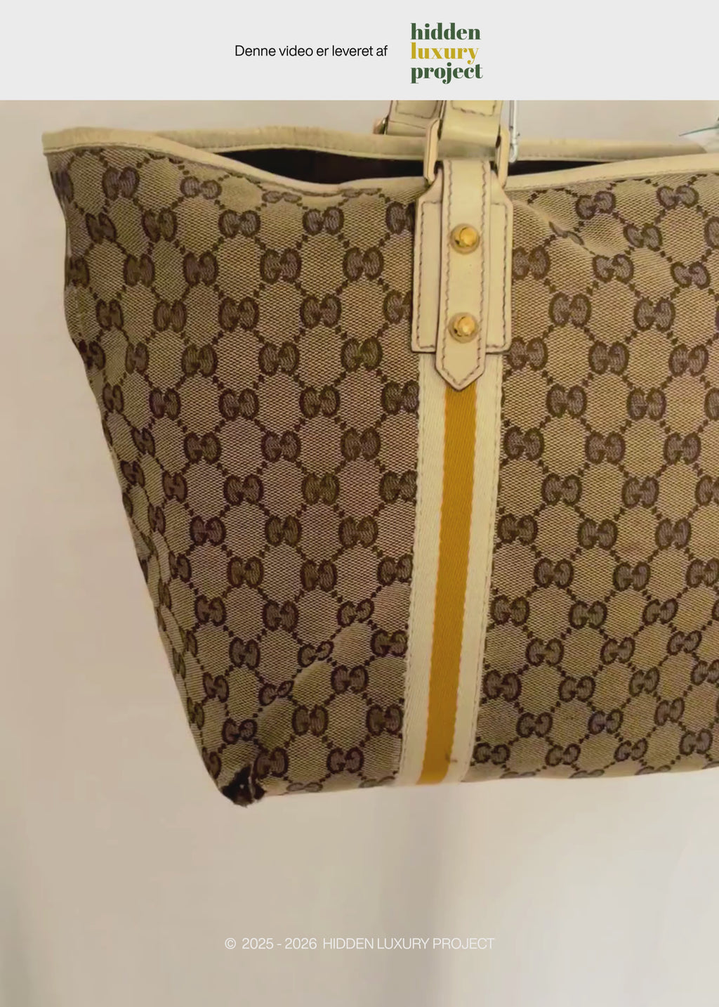 Preloved | Gucci Monogram Jolicoeur Totebag i GG Canvas