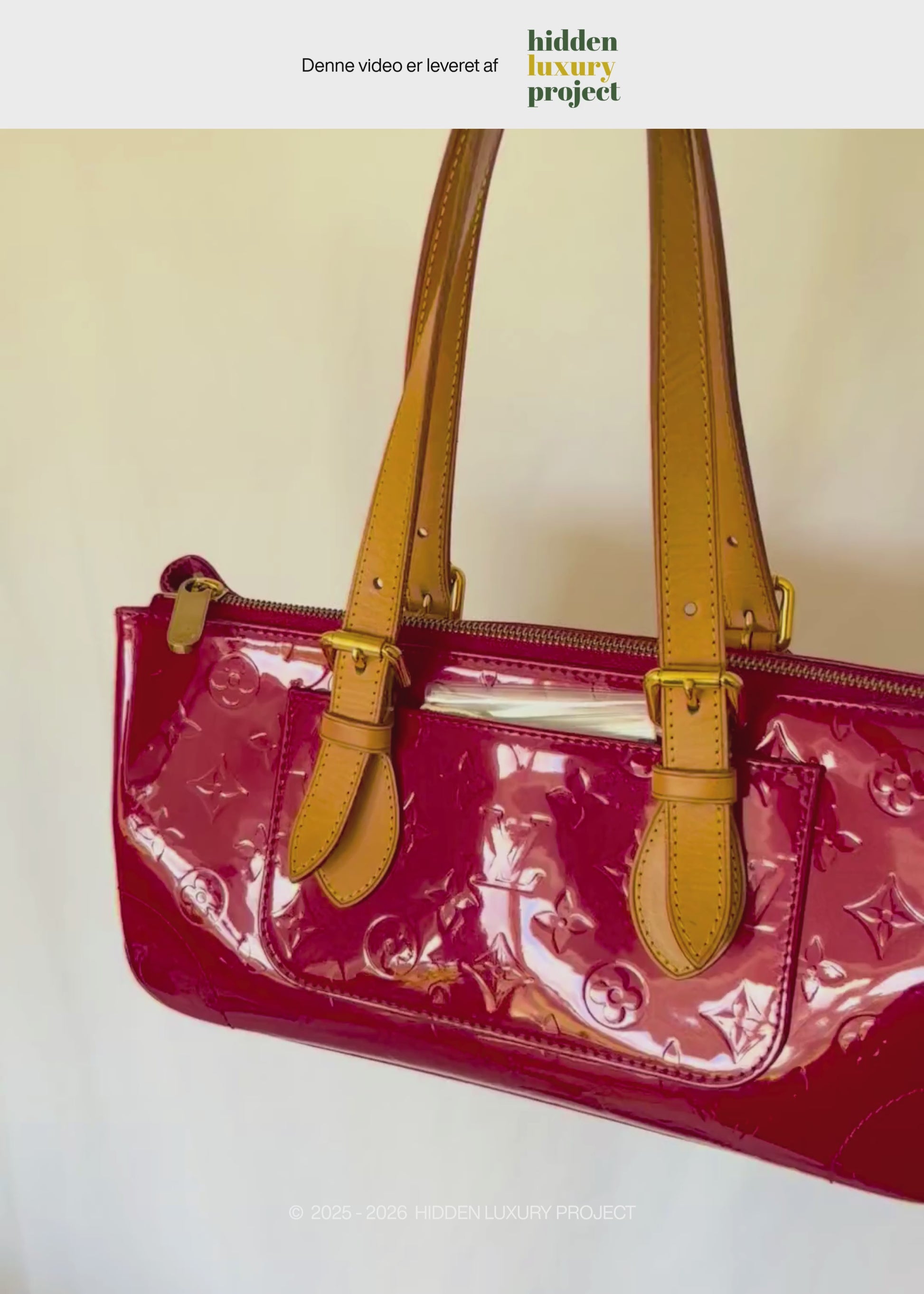 Preloved | Louis Vuitton Monogram Vernis Rosewood Avenue Håndtaske i Rød