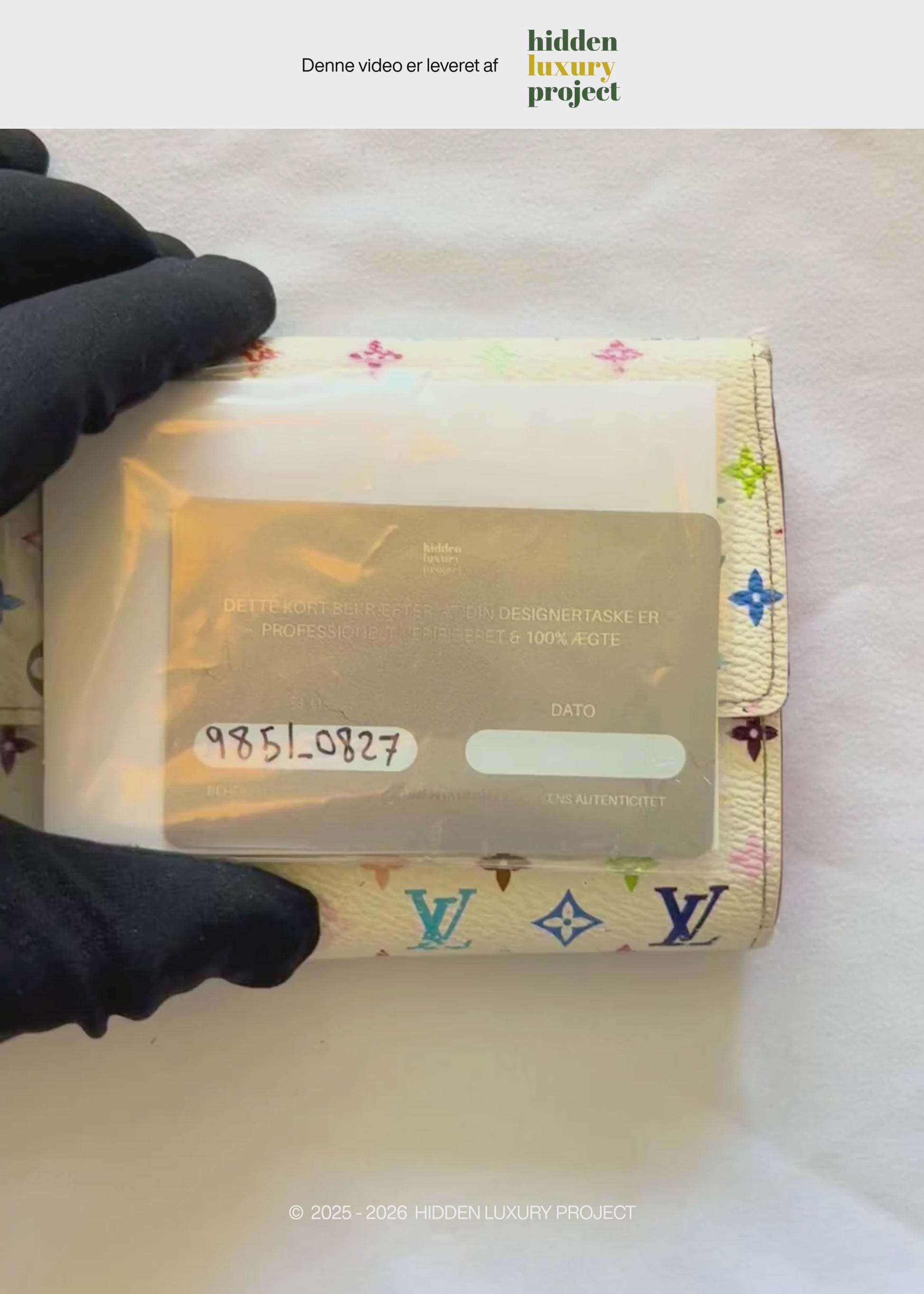 Preloved | Louis Vuitton Monogram x Takashi Murakami Multicolor Porte-Feuille Sarah Hvid Pung