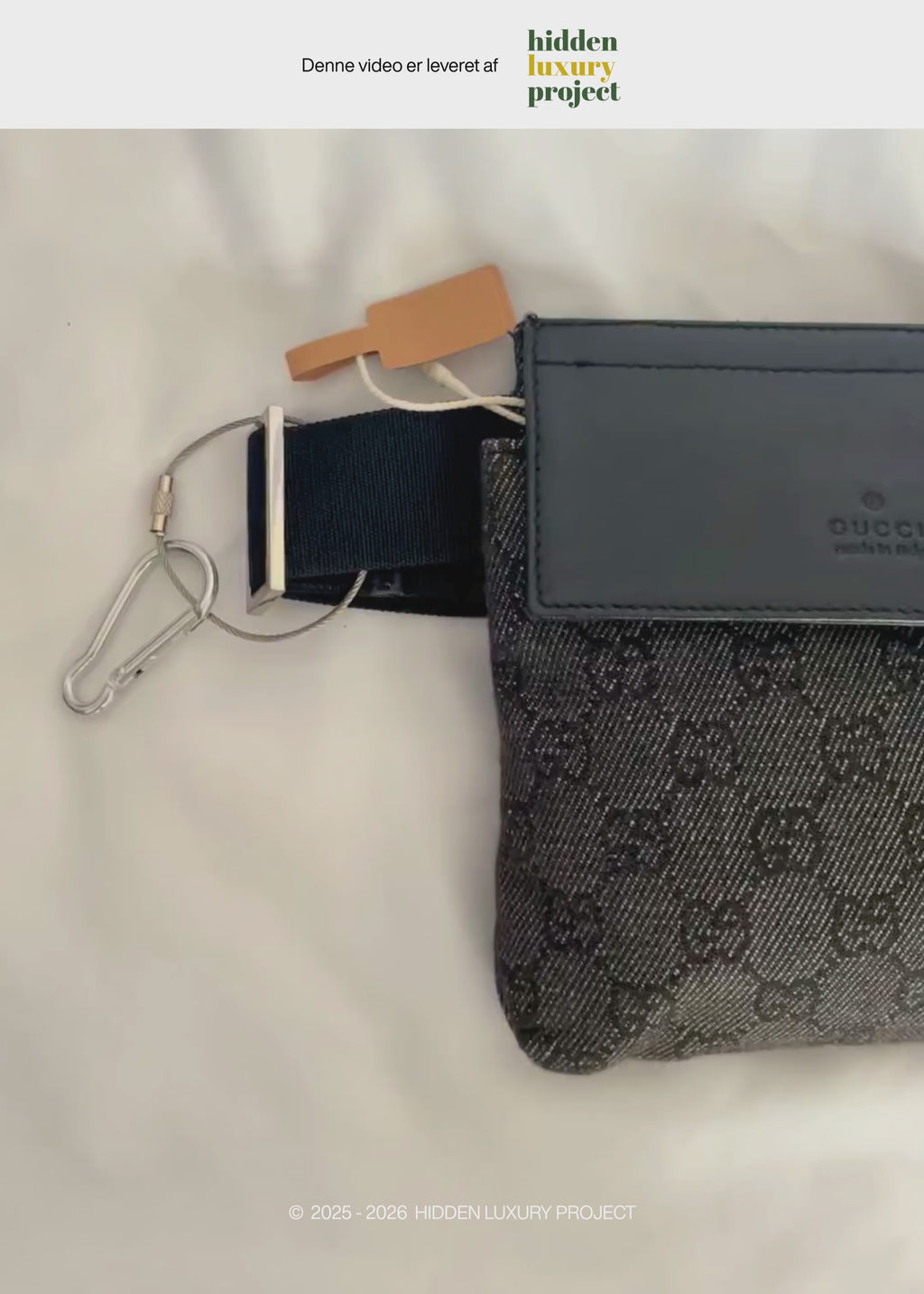 Preloved | Gucci Monogram Bæltetaske Metallic i GG Canvas