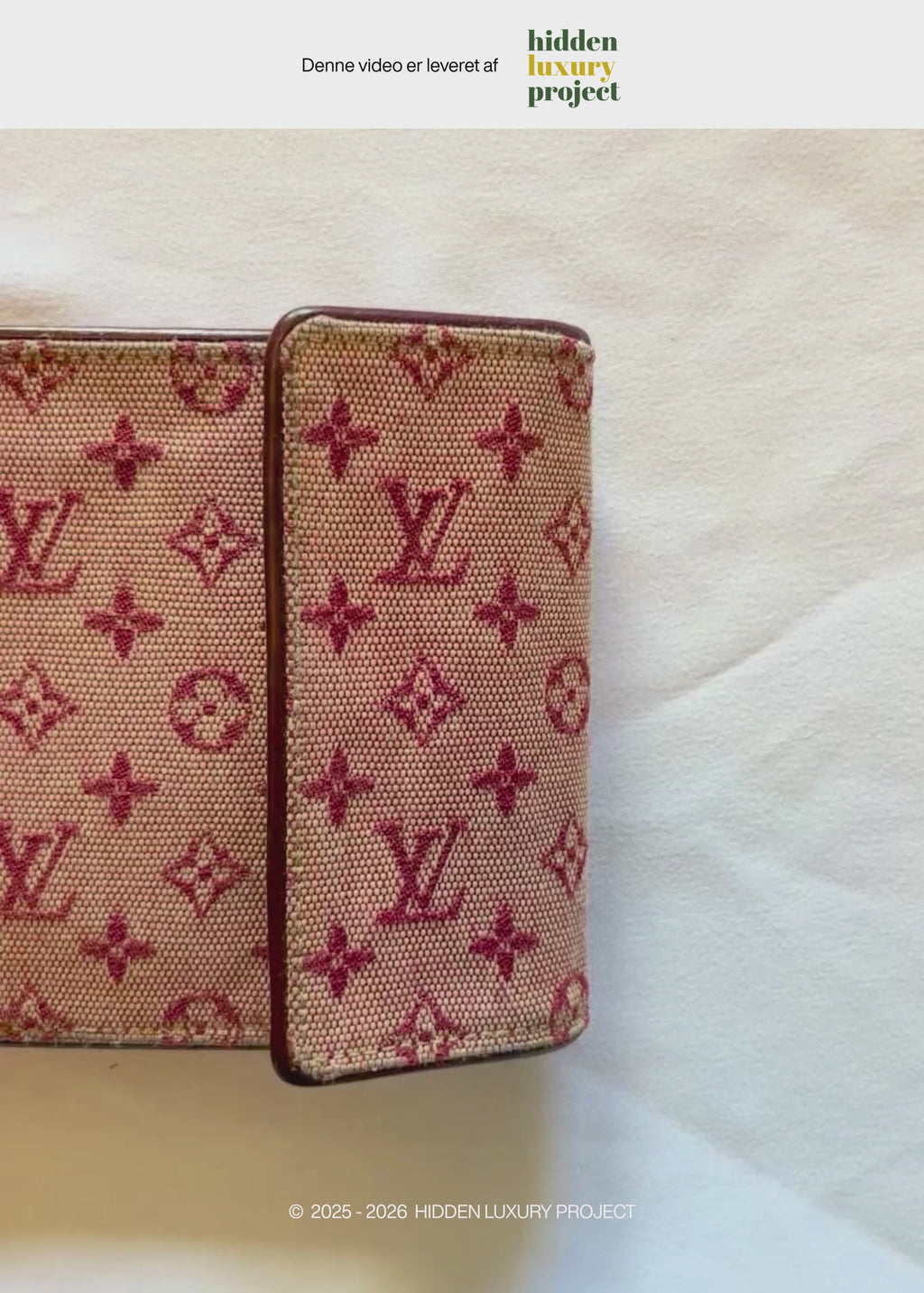 Preloved | Louis Vuitton Monogram Mini Lin Pung Pink & Bordeaux Rød i Canvas